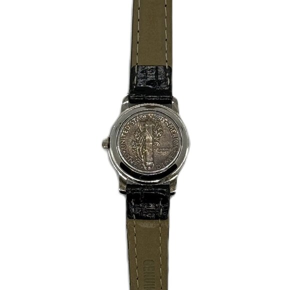 1943 Ladies Mercury Dime Dial Quartz Watch - Silver - Picture 6 of 8